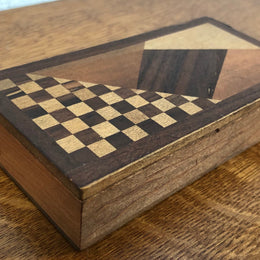 Vintage Parquetry Wooden Box