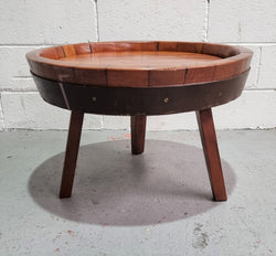 Vintage Hand Crafted Barrel Coffee Table | Antique & Vintage | Moonee Ponds Antiques | Australia Wide Delivery