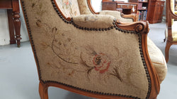French Wing Back Tapestry Arm Chair | Antique & Vintage | Moonee Ponds Antiques | Australia Wide Delivery