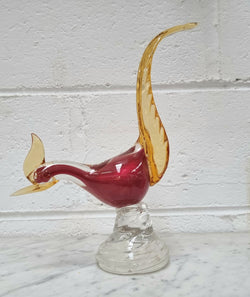 Beautiful Murano Glass Pheasant With Sticker | Antique & Vintage | Moonee Ponds Antiques | Australia Wide Delivery