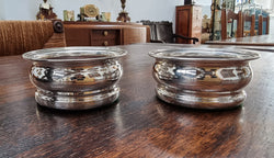 Quality Vintage Sterling Silver Wine Coasters | Antique & Vintage | Moonee Ponds Antiques | Australia Wide Delivery