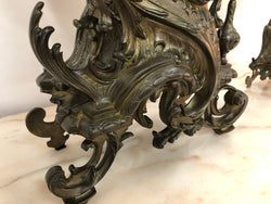 French Three Piece Gothic Style Bronze Clock Set | Antique & Vintage | Moonee Ponds Antiques | Australia Wide Delivery