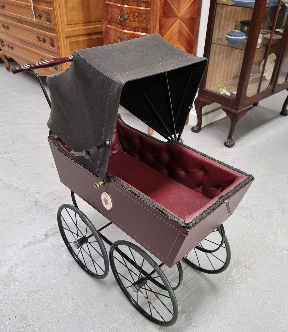 Decorative Dolls Pram | Antique & Vintage | Moonee Ponds Antiques | Australia Wide Delivery