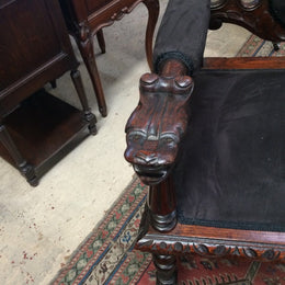 English Oak Gothic Style Chair