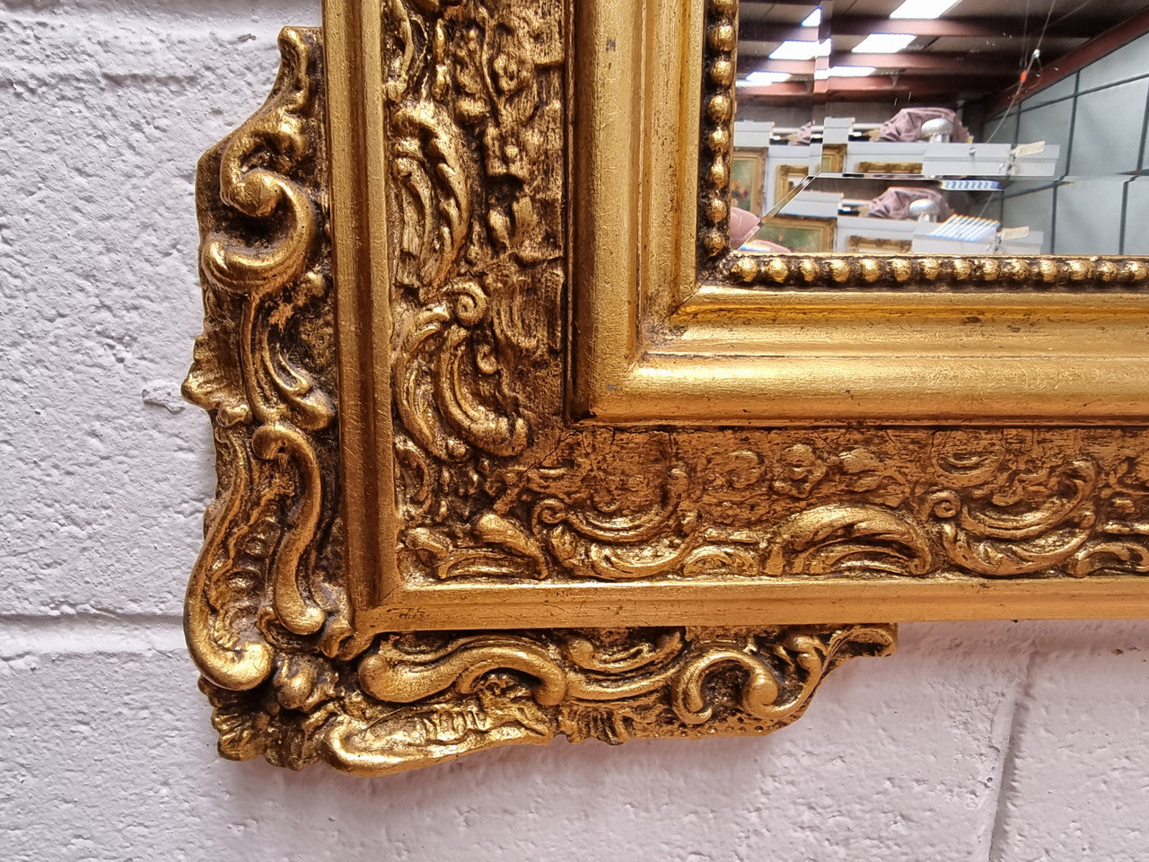 French Ornate Gilt Framed Wall Bevelled Mirror | Antique & Vintage | Moonee Ponds Antiques | Australia Wide Delivery
