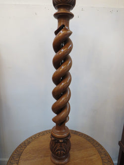 French Oak And Fruitwood Standard Lamp | Antique & Vintage | Moonee Ponds Antiques | Australia Wide Delivery