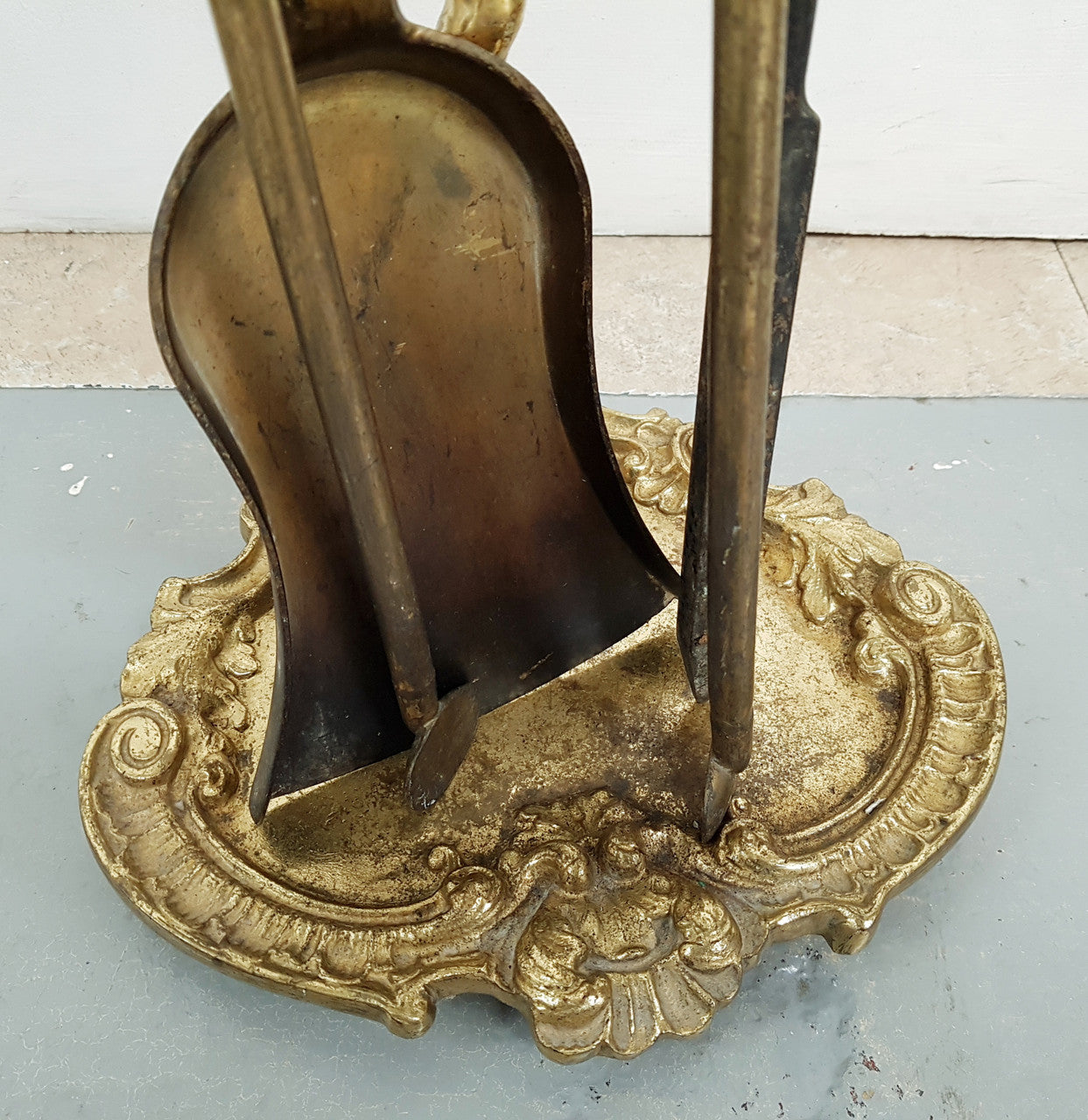 French Set of Bronze Fire Tools | Antique & Vintage | Moonee Ponds Antiques | Australia Wide Delivery