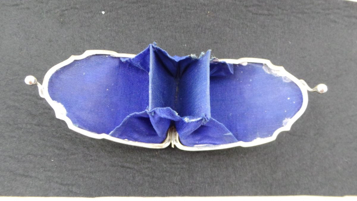 Antique Edwardian Silver Plated Coin Purse