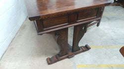 French Oak Desk With A Parquetry Top | Antique & Vintage | Moonee Ponds Antiques | Australia Wide Delivery