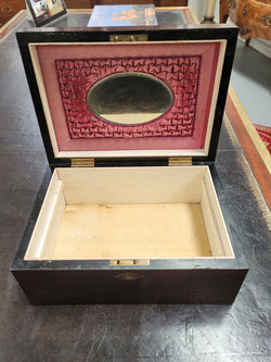 Superb Victorian Inlaid Walnut & Amboyna Jewellery Box | Antique & Vintage | Moonee Ponds Antiques | Australia Wide Delivery