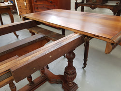Henry II Style Walnut Extension Dining Table | Antique & Vintage | Moonee Ponds Antiques | Australia Wide Delivery