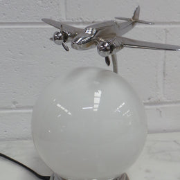 Rare Art Deco Aeroplane Lamp