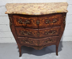 Stunning French Inlaid Three Drawer Commode | Antique & Vintage | Moonee Ponds Antiques | Australia Wide Delivery