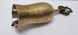 Vintage Brass Bell with Incised Decoration | Antique & Vintage | Moonee Ponds Antiques | Australia Wide Delivery