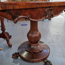 Decorative Early Victorian Rosewood card table in good original condition.