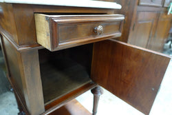 Pair Of French Mahogany Bedside Cabinets-1 | Antique & Vintage | Moonee Ponds Antiques | Australia Wide Delivery