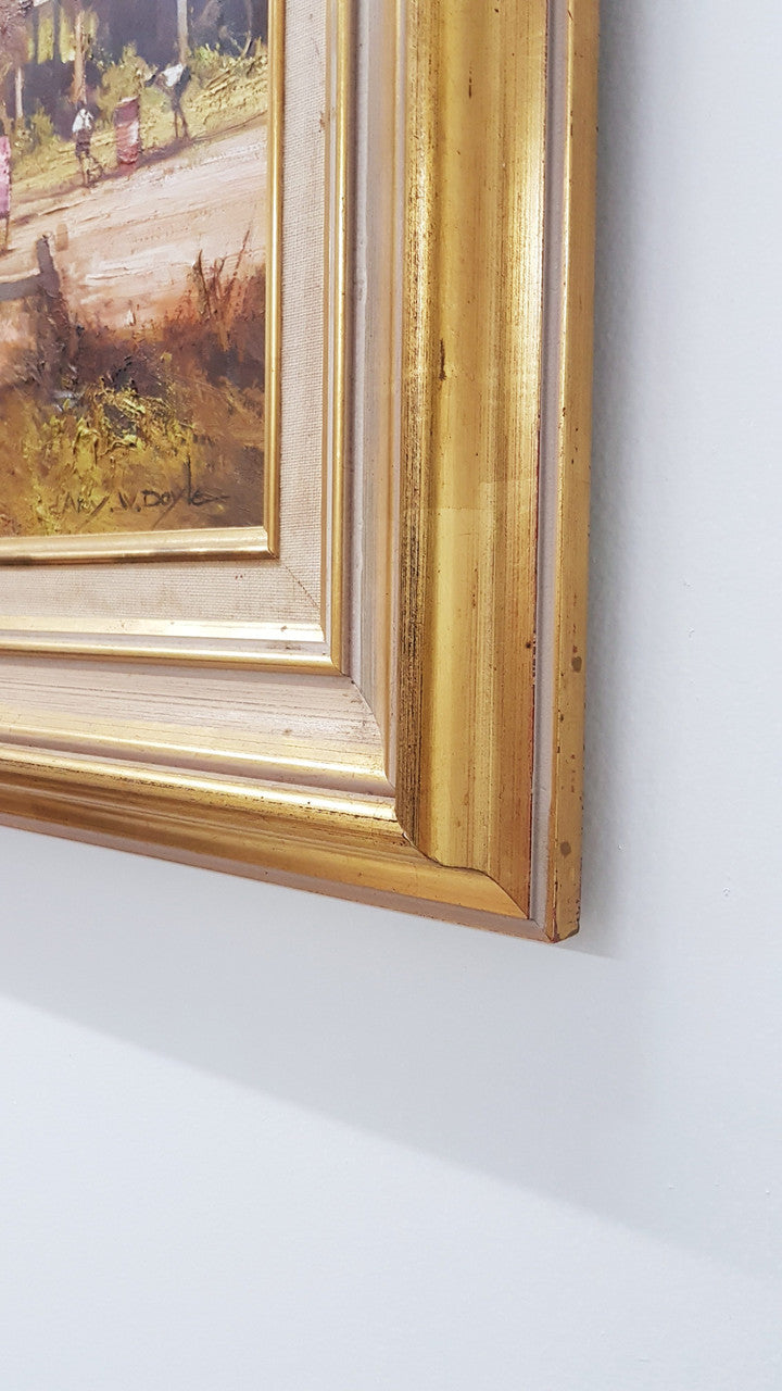 D'Arcy W. Doyle "The Cricket Match" Oil Painting | Antique & Vintage | Moonee Ponds Antiques | Australia Wide Delivery