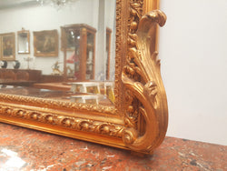 French Gilt Napoleon III Over Mantle Mirror | Antique & Vintage | Moonee Ponds Antiques | Australia Wide Delivery