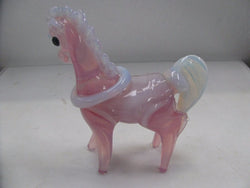 Murano Glass Horse Pink and Opalescent | Antique & Vintage | Moonee Ponds Antiques | Australia Wide Delivery