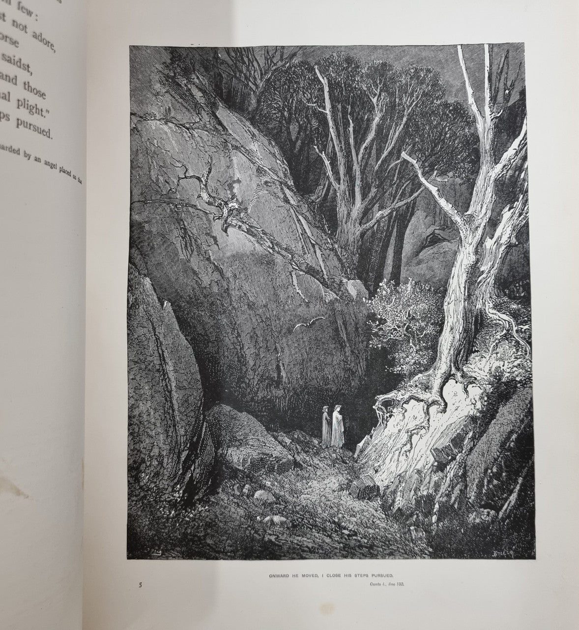 Dantes The Vision of Purgatory & Paradise together with The Vision of Hell 2 Volumes | Antique & Vintage | Moonee Ponds Antiques | Australia Wide Delivery