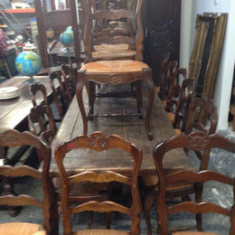 Set 10 French Provincial Dining Chairs