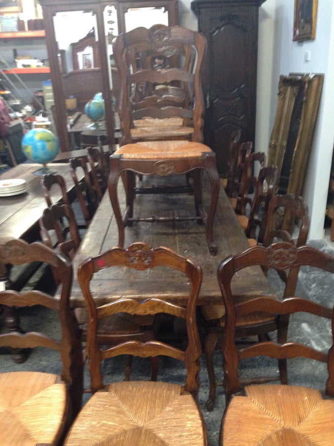 Set 10 French Provincial Dining Chairs