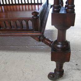 Mahogany Glass Top Display Cabinet