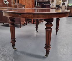Victorian Round Mahogany Extension Table | Antique & Vintage | Moonee Ponds Antiques | Australia Wide Delivery