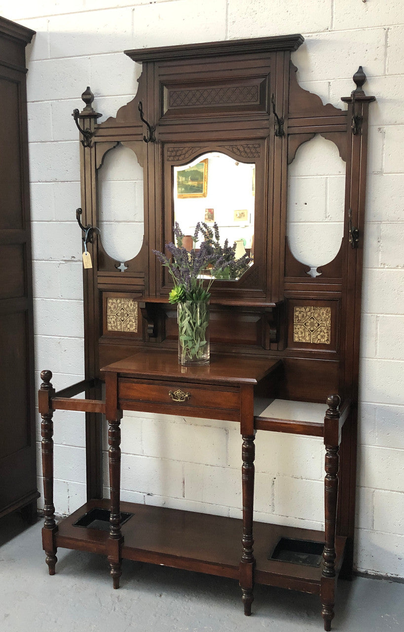 Late Victorian Hall Stand | Antique & Vintage | Moonee Ponds Antiques | Australia Wide Delivery
