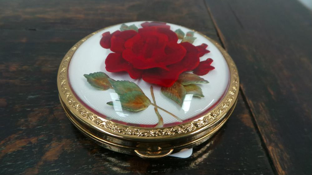 Vintage Floral Compact | Antique & Vintage | Moonee Ponds Antiques | Australia Wide Delivery
