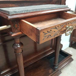 French Henry II Walnut Hall Stand | Antique & Vintage | Moonee Ponds Antiques | Australia Wide Delivery