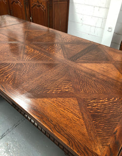 French Dark Oak Spanish Style Dining Table | Antique & Vintage | Moonee Ponds Antiques | Australia Wide Delivery