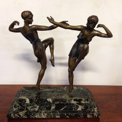 French Art Deco Bronze Dancers Duvernet | Antique & Vintage | Moonee Ponds Antiques | Australia Wide Delivery