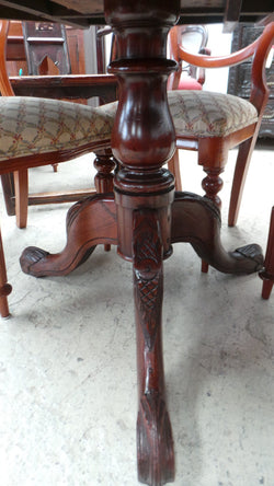 Victorian Cedar Table and Chairs | Antique & Vintage | Moonee Ponds Antiques | Australia Wide Delivery