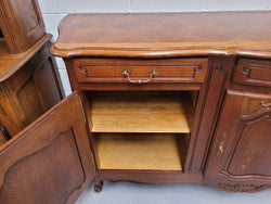 French Oak Louis XV Style 3 Drawer 3 Door Parquetry Top Sideboard | Antique & Vintage | Moonee Ponds Antiques | Australia Wide Delivery