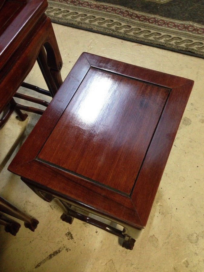 Chinese Rosewood Nest Of Tables | Antique & Vintage | Moonee Ponds Antiques | Australia Wide Delivery