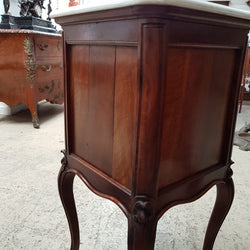 Pair of French Walnut Bedside Cabinets-3 | Antique & Vintage | Moonee Ponds Antiques | Australia Wide Delivery