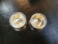 Pair Antique Silver Salt Cellars With Liners "Stamped “800” | Antique & Vintage | Moonee Ponds Antiques | Australia Wide Delivery