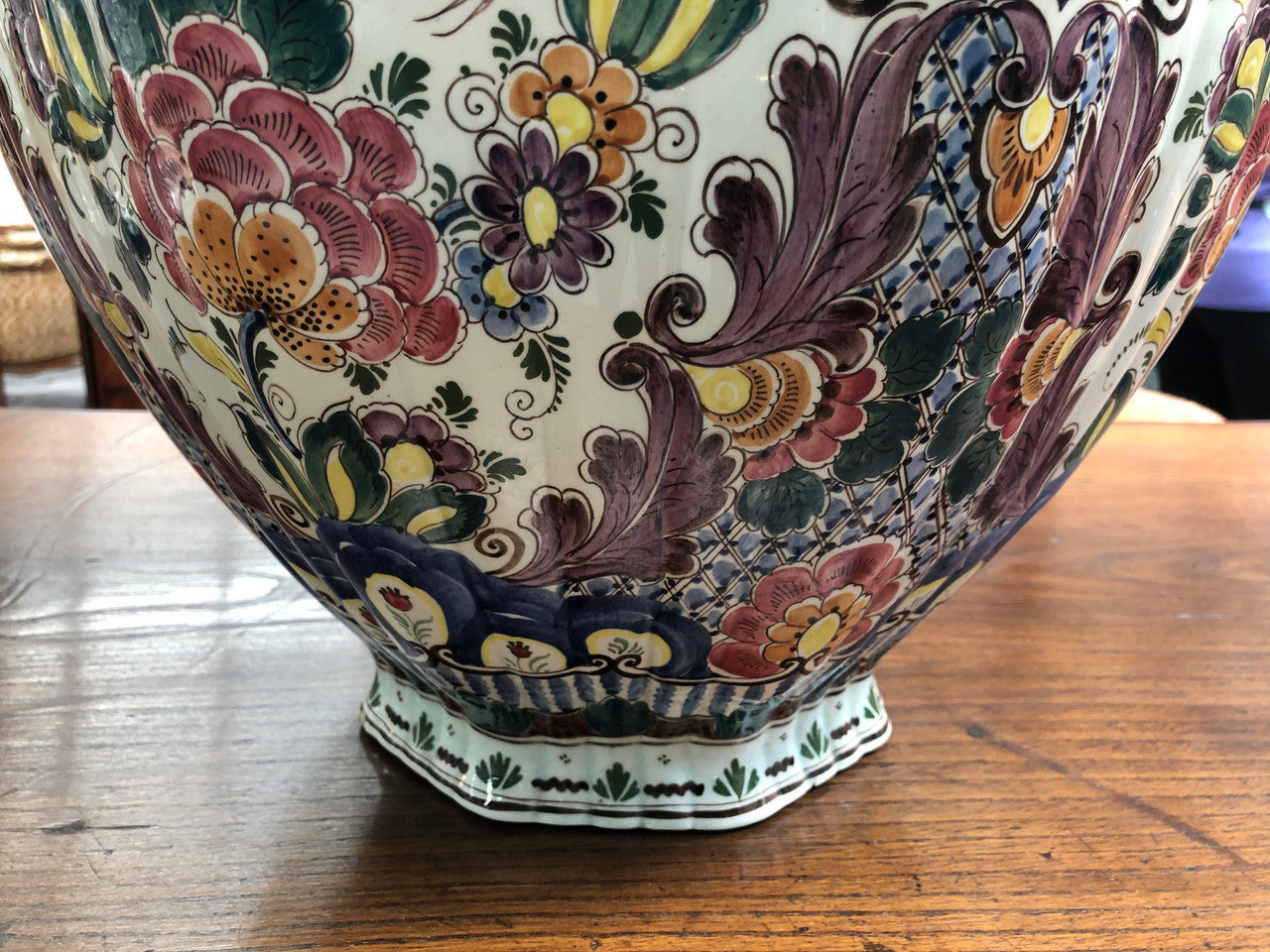 Stunning Large Antique Delft Lidded Vase | Antique & Vintage | Moonee Ponds Antiques | Australia Wide Delivery