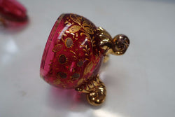 Bohemian Moser Style Cranberry Art Glass-1 | Antique & Vintage | Moonee Ponds Antiques | Australia Wide Delivery