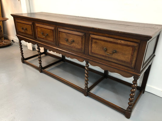 Sensational Antique Oak Late Georgian Dresser