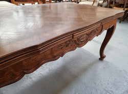 Oak Louis 15th Style Parquetry Top Extension Dining Table | Antique & Vintage | Moonee Ponds Antiques | Australia Wide Delivery