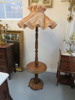 French Oak and Cherrywood Standard Lamp | Antique & Vintage | Moonee Ponds Antiques | Australia Wide Delivery