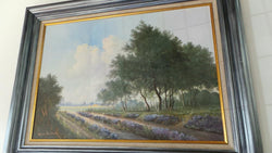 Framed Landscape Country Scene Canvas | Antique & Vintage | Moonee Ponds Antiques | Australia Wide Delivery