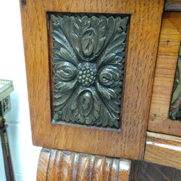 Pair of French Art Deco Oak Inlaid Cabinets