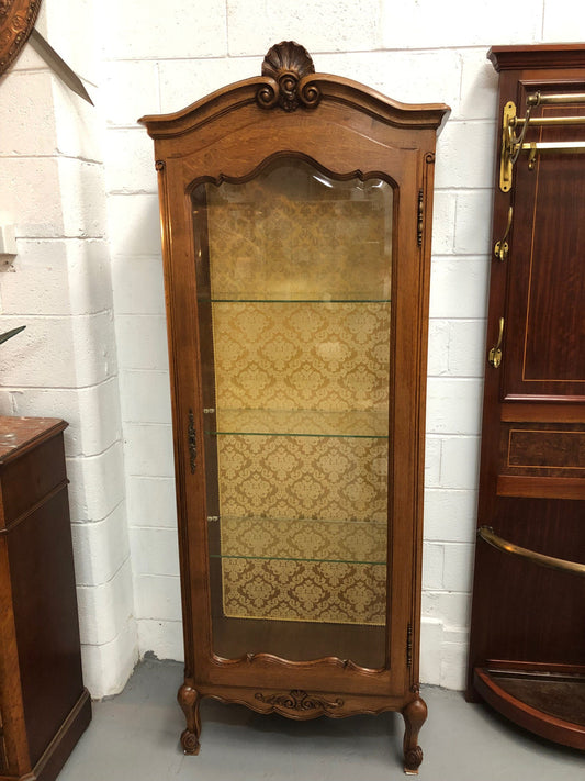 French Oak Louis XV Style Vitrine
