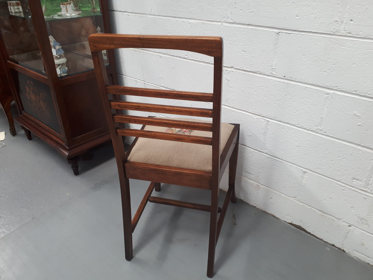 Ash Wood Tapestry Covered Chair | Antique & Vintage | Moonee Ponds Antiques | Australia Wide Delivery