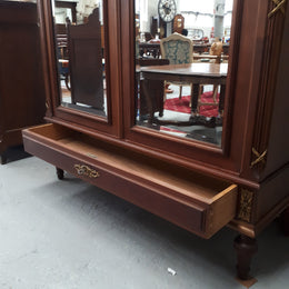 Louis XVI Style Walnut Armoire With Ormolu Mounts