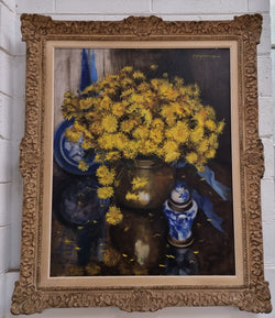 Beautifully Framed Floral painting | Antique & Vintage | Moonee Ponds Antiques | Australia Wide Delivery