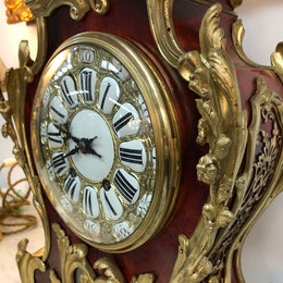 Sensational French Boulle mantle clock
